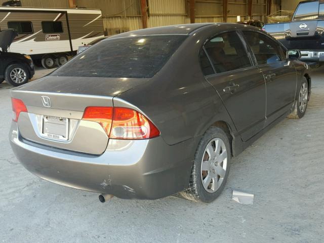 2HGFA16568H345056 - 2008 HONDA CIVIC LX BROWN photo 4