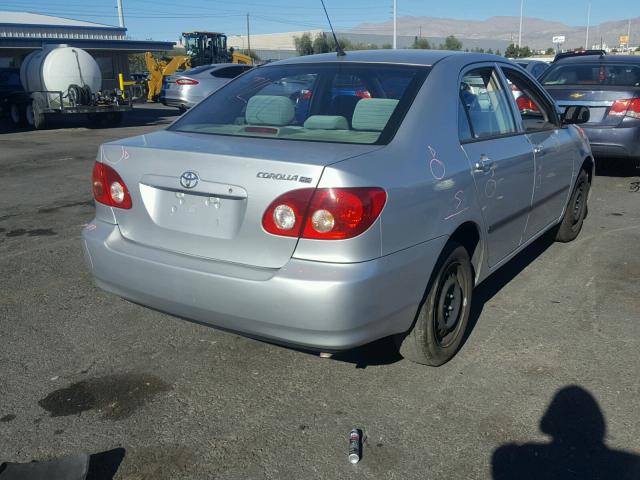 1NXBR32E07Z877059 - 2007 TOYOTA COROLLA CE SILVER photo 4