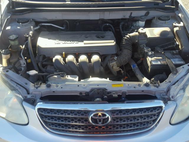 1NXBR32E07Z877059 - 2007 TOYOTA COROLLA CE SILVER photo 7