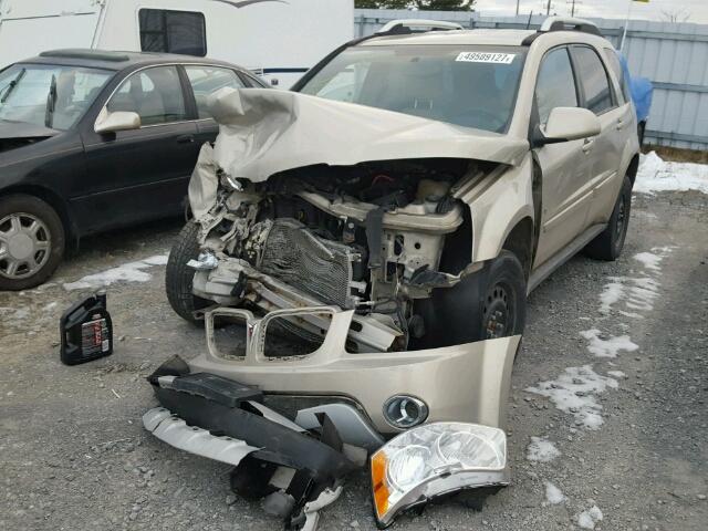 2CKDL33F996218820 - 2009 PONTIAC TORRENT BEIGE photo 2