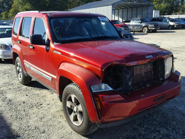 1J8GP28K99W504643 - 2009 JEEP LIBERTY SP RED photo 1