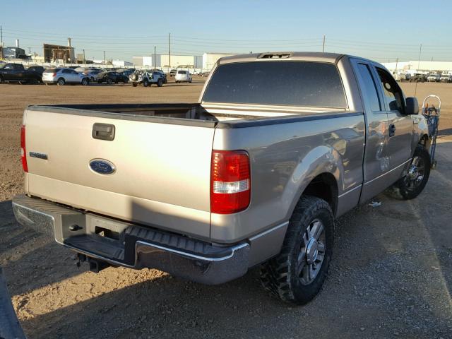 1FTPX12575KC84750 - 2005 FORD F150 TAN photo 4