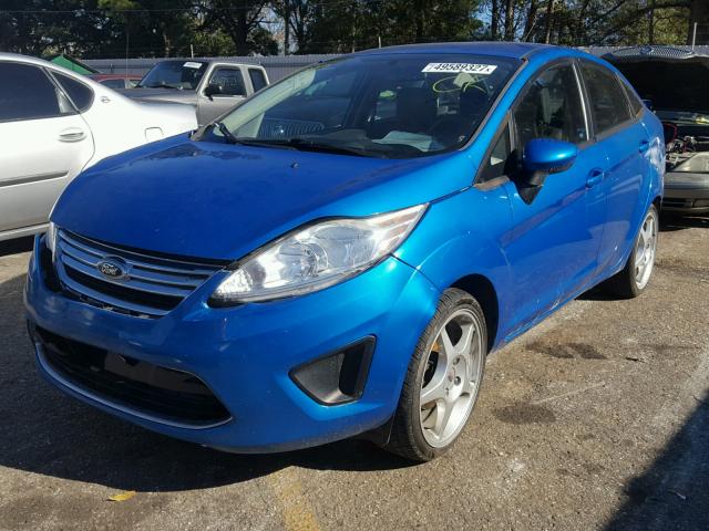 3FADP4BJ3CM187137 - 2012 FORD FIESTA SE BLUE photo 2