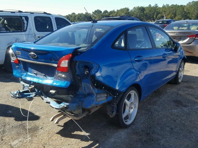 3FADP4BJ3CM187137 - 2012 FORD FIESTA SE BLUE photo 4