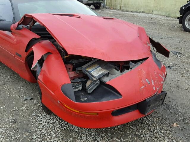 2G1FP22S4S2181078 - 1995 CHEVROLET CAMARO RED photo 10