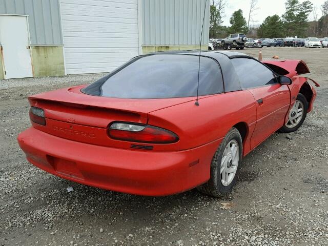 2G1FP22S4S2181078 - 1995 CHEVROLET CAMARO RED photo 4