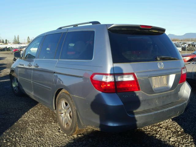 5FNRL38616B098801 - 2006 HONDA ODYSSEY EX SILVER photo 3