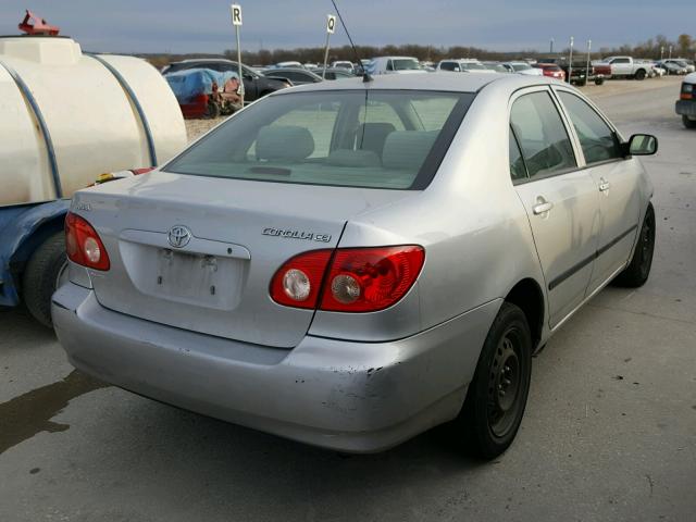 1NXBR32E55Z434273 - 2005 TOYOTA COROLLA CE SILVER photo 4