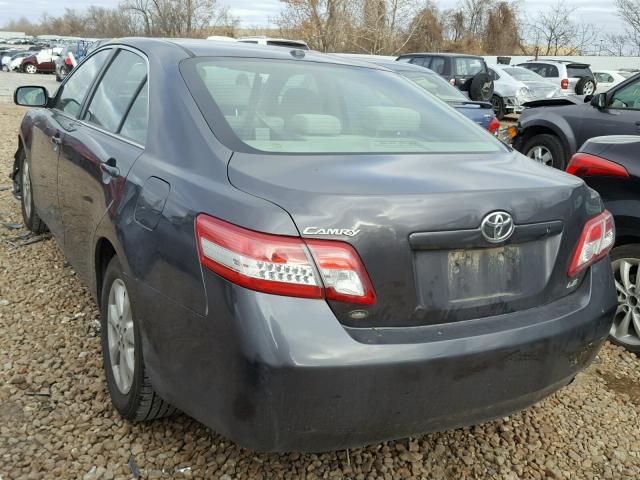 4T4BF3EK5BR178812 - 2011 TOYOTA CAMRY BASE BLACK photo 3