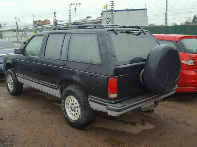 1GNDT13W1P2176320 - 1993 CHEVROLET BLAZER S10 BLACK photo 3