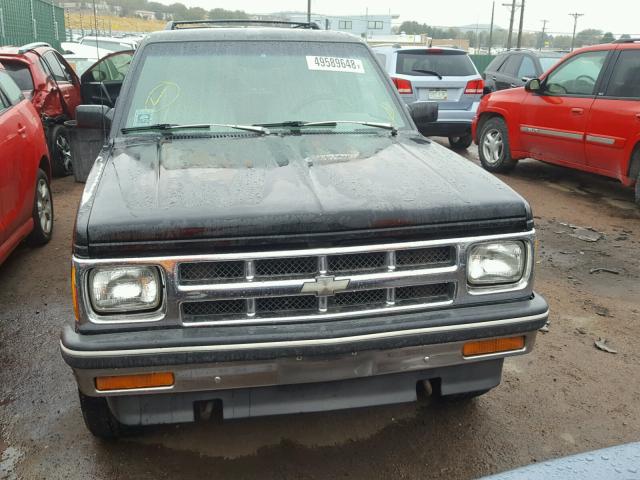 1GNDT13W1P2176320 - 1993 CHEVROLET BLAZER S10 BLACK photo 9