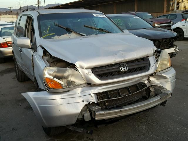 2HKYF18555H501726 - 2005 HONDA PILOT EXL SILVER photo 1