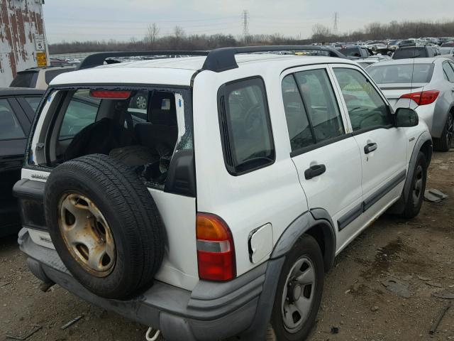 2S3TE62V346103602 - 2004 SUZUKI VITARA LX WHITE photo 4