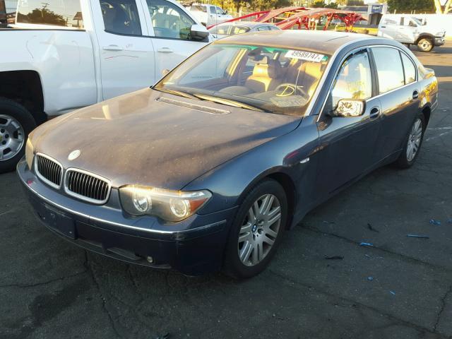 WBAGN63412DR04238 - 2002 BMW 745 LI BLUE photo 2