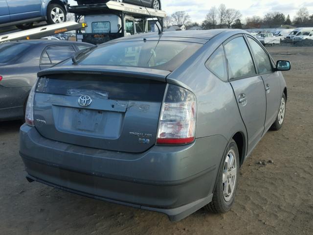 JTDKB20U940112089 - 2004 TOYOTA PRIUS GRAY photo 4