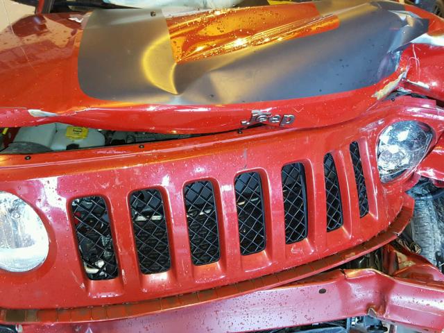 1C4NJPBA8GD693985 - 2016 JEEP PATRIOT SP RED photo 7