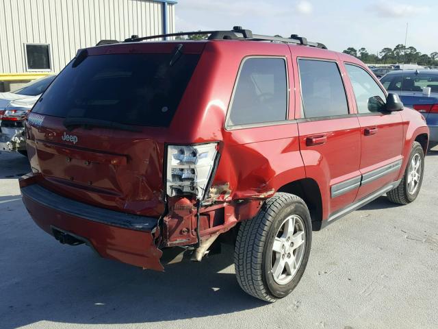 1J4GS48K96C143228 - 2006 JEEP GRAND CHER RED photo 4