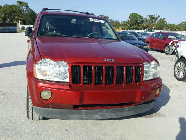 1J4GS48K96C143228 - 2006 JEEP GRAND CHER RED photo 9