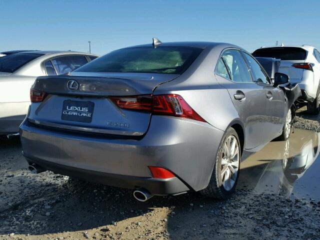 JTHBA1D25G5029271 - 2016 LEXUS IS 200T GRAY photo 4