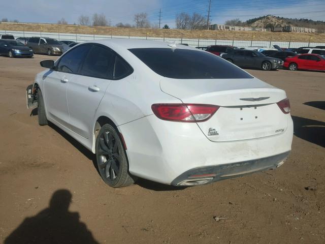 1C3CCCBB5FN720768 - 2015 CHRYSLER 200 S WHITE photo 3