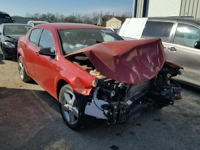 1C3CDZAB0DN658629 - 2013 DODGE AVENGER SE RED photo 1