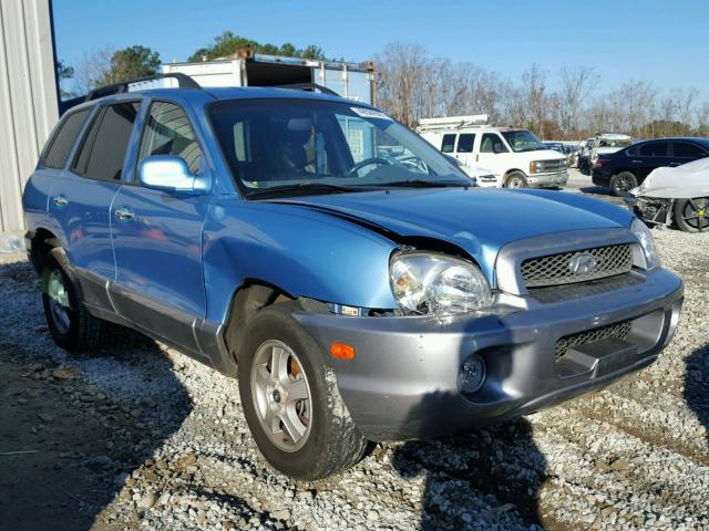 KM8SC13E93U507906 - 2003 HYUNDAI SANTA FE G BLUE photo 1