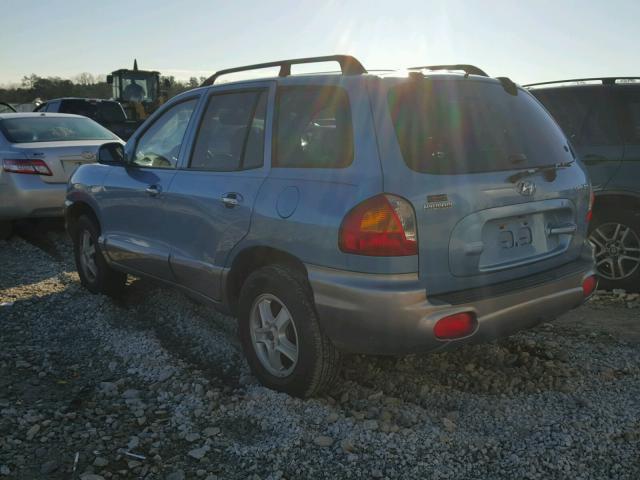 KM8SC13E93U507906 - 2003 HYUNDAI SANTA FE G BLUE photo 3