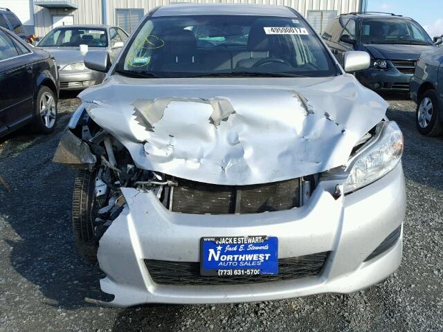 2T1KU40E99C138672 - 2009 TOYOTA COROLLA MA SILVER photo 9