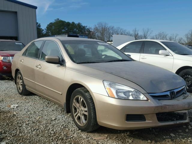 1HGCM56876A180108 - 2006 HONDA ACCORD EX GOLD photo 1