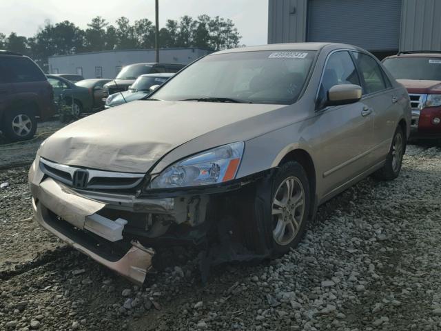 1HGCM56876A180108 - 2006 HONDA ACCORD EX GOLD photo 2