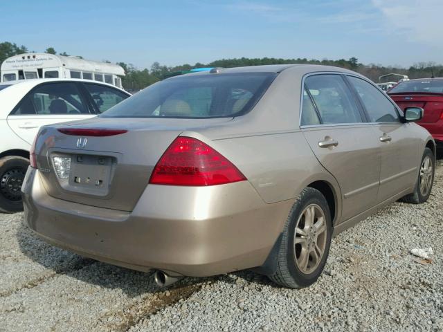 1HGCM56876A180108 - 2006 HONDA ACCORD EX GOLD photo 4