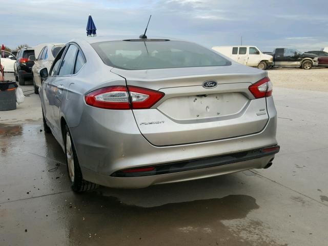 3FA6P0H75ER113527 - 2014 FORD FUSION SE SILVER photo 3