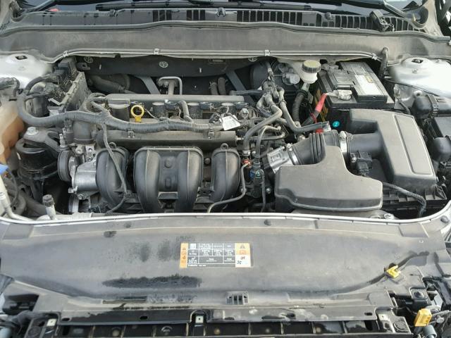 3FA6P0H75ER113527 - 2014 FORD FUSION SE SILVER photo 7