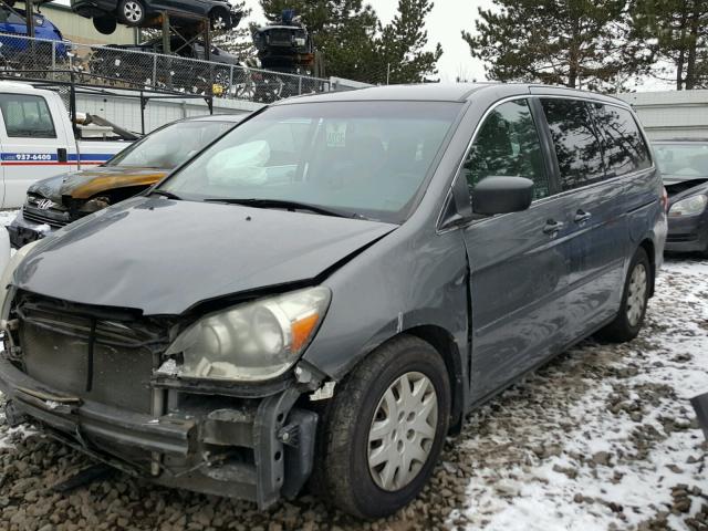 5FNRL38267B038396 - 2007 HONDA ODYSSEY LX GRAY photo 2