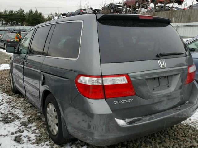 5FNRL38267B038396 - 2007 HONDA ODYSSEY LX GRAY photo 3