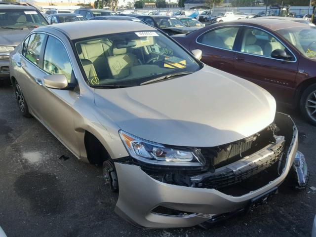 1HGCR2F33GA063454 - 2016 HONDA ACCORD LX GOLD photo 1