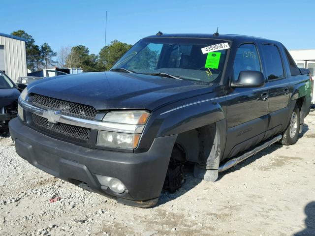 3GNEC13T73G155774 - 2003 CHEVROLET AVALANCHE BLACK photo 2