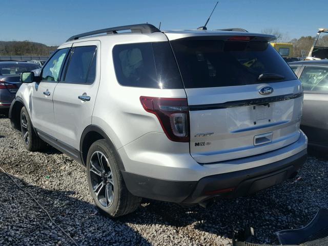 1FM5K8GTXEGA41034 - 2014 FORD EXPLORER S SILVER photo 3