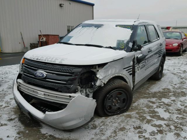 1FM5K8AR0DGC63089 - 2013 FORD EXPLORER P SILVER photo 2