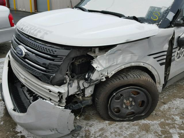 1FM5K8AR0DGC63089 - 2013 FORD EXPLORER P SILVER photo 9