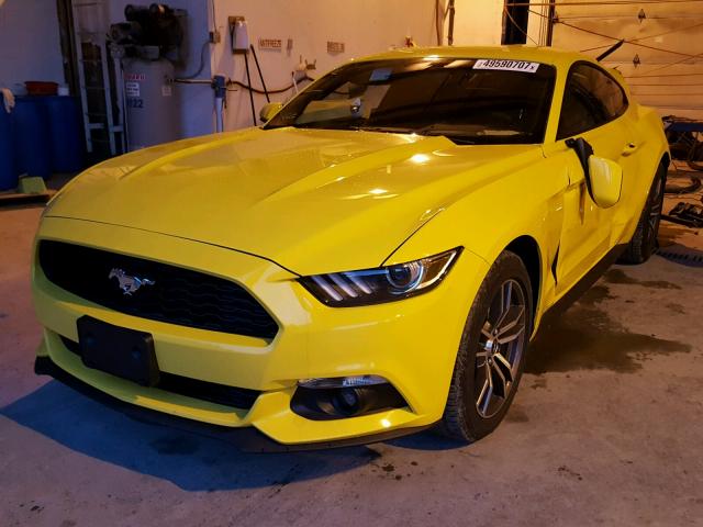 1FA6P8TH8H5217807 - 2017 FORD MUSTANG YELLOW photo 2