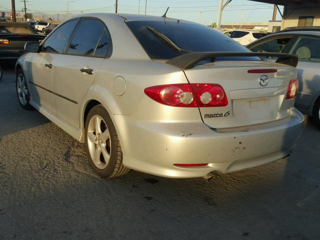 1YVHP84D045N49405 - 2004 MAZDA 6 S SILVER photo 3