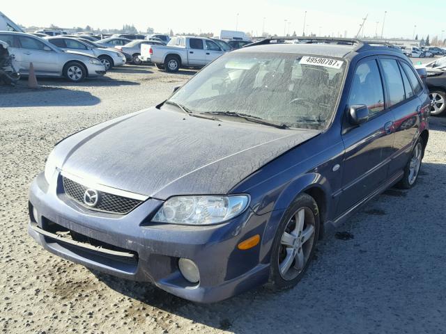 JM1BJ245731195827 - 2003 MAZDA PROTEGE PR BLUE photo 2