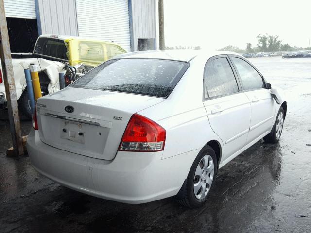 KNAFE221595598984 - 2009 KIA SPECTRA EX WHITE photo 4