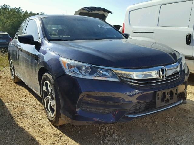 1HGCR2F34GA124925 - 2016 HONDA ACCORD LX BLUE photo 1