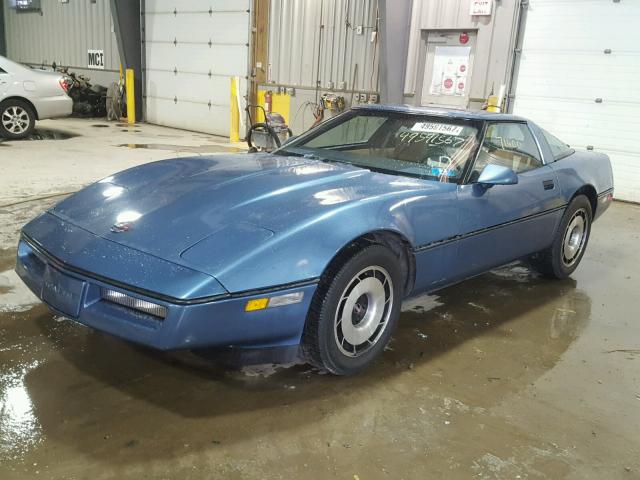 1G1AY078XE5101901 - 1984 CHEVROLET CORVETTE BLUE photo 2