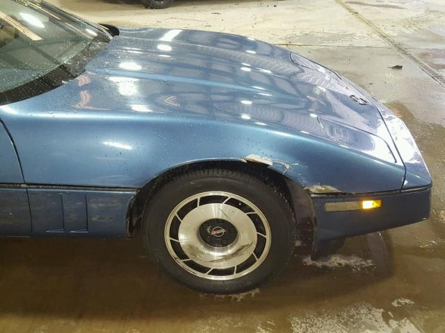 1G1AY078XE5101901 - 1984 CHEVROLET CORVETTE BLUE photo 9