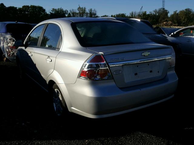 KL1TD5DEXAB045240 - 2010 CHEVROLET AVEO LS SILVER photo 3