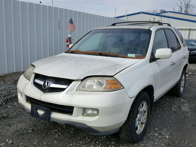 2HNYD18836H515239 - 2006 ACURA MDX TOURIN WHITE photo 2