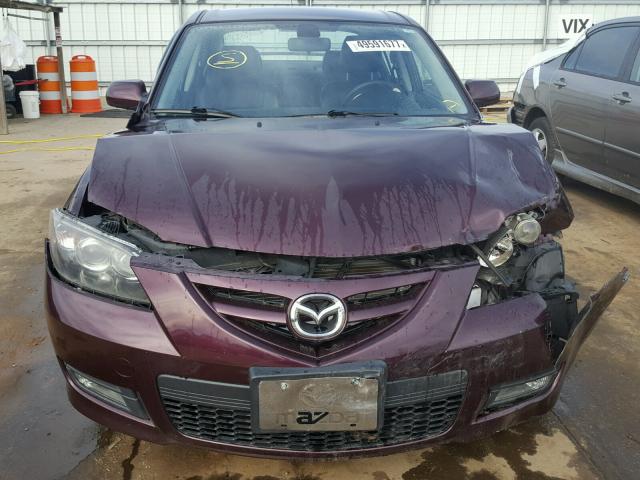 JM1BK323071690414 - 2007 MAZDA 3 S PURPLE photo 9